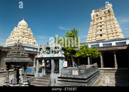 Sri Ekambaranathar Tempel; Kanchipuram; Kancheepuram; Tamil Nadu; Indien Stockfoto