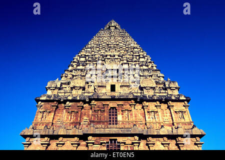 Brihadishvara-Tempel in Thanjavur; Tamil Nadu; Indien Stockfoto