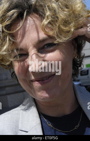 Kopenhagen, Dänemark. 10. Juni 2015. Ms.Christine Antorini dänische Ministerin für Bildung (Schule und Gymnasium) die Wiederwahl für Wahl des dänischen Parlaments. Bildnachweis: Francis Dean/Alamy Live-Nachrichten Stockfoto