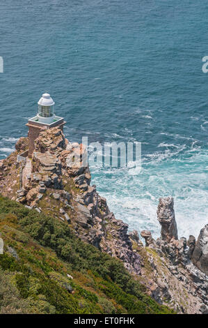 Neuer Leuchtturm am Diaz Point, Cape Point in den Table Mountain National Park in Cape Town, Südafrika. 87 Meter über s Stockfoto