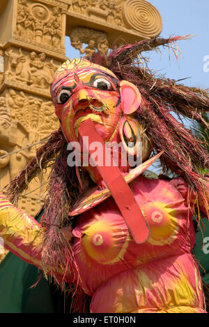 holika devi, holika Asura, holika Statue, holika Dämoness, holika dahan, Holi Festival, Bombay, Mumbai, Maharashtra, Indien, Asien Stockfoto