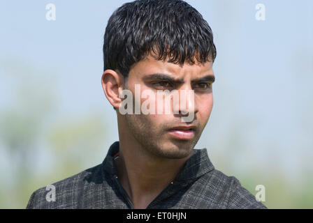 Junger Mann bei Jammu und Kaschmir Indien Asien MR #721 Stockfoto
