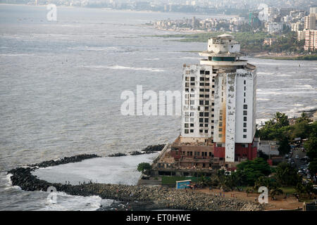 Hotel Sea Rock kann von der Baustelle der Bandra Worli Sea Link am Arabischen Meer gesehen werden; Bombay-Mumbai Stockfoto