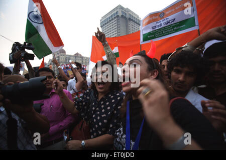 Tausende von Mumbaikars nahmen Teil Masse Protestmarsch am Gateway Terroranschlag 26. November 2008 in Bombay Stockfoto