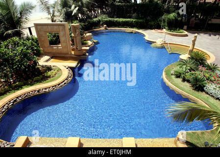 Swimmingpool, JW Marriott Hotel, JW Marriott Mumbai Juhu, Juhu, Bombay, Mumbai, Maharashtra, Indien, Asien Stockfoto