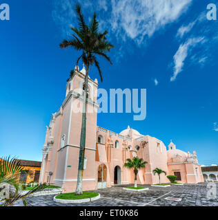 Iglesia La Candelaria, Plaza Hidalgo, geniessen, UNESCO-Weltkulturerbe, Bundesstaat Veracruz, Mexiko Stockfoto