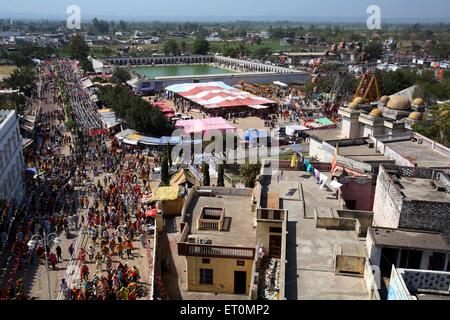 Gurudwara, Hola Mohalla, Hola Festival, Anandpur Sahib, Anandpur, Rupnagar, Ropar, Punjab, Indien, Indianer Stockfoto