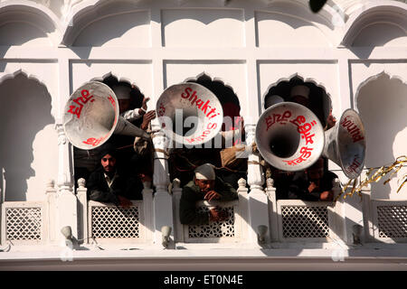 Lautsprecher, Hola Mohalla, Hola Festival, Anandpur Sahib, Anandpur, Rupnagar, Ropar, Punjab, Indien, Indianer Stockfoto