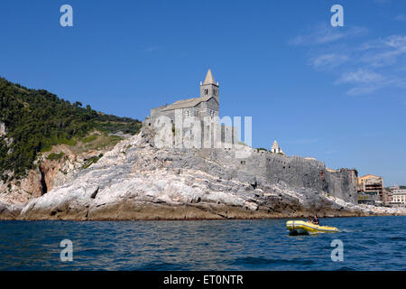 Kirche San Pietro in Portovenere in Ligurien Italien Stockfoto