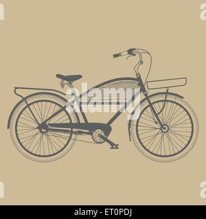Alten klassischen Fahrrad vintage Stock Vektor
