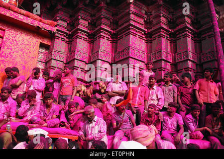 Festival Jyotiba Yatra Jyotiba Tempel; Wadi; Ratnagiri; Kolhapur; Maharashtra; Indien NOMR Stockfoto