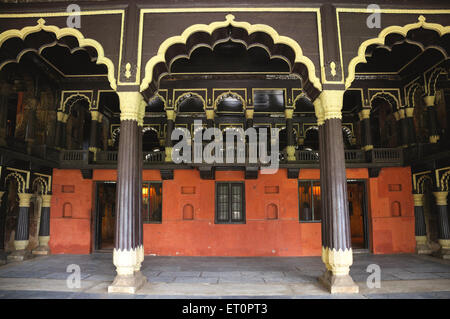Sommerpalast des Tipu Sultans; Bangalore; Bengaluru; Karnataka; Indien Stockfoto