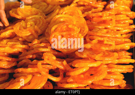 Jalebi Indian Rajasthani Sweet, Jodhpur, Rajasthan, Indien, Asien, Asiatisch, Indisch Stockfoto