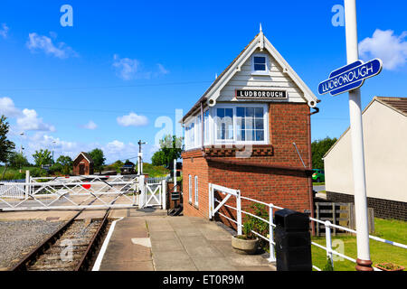 Ludborough Bahnhof, Lincolnshire Wolds Railway. Stockfoto