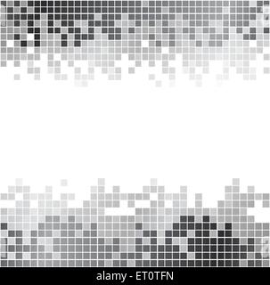 Abstrakte digitale Hintergrund schwarzen und weißen Pixeln. RGB-EPS 10 Vektor Stock Vektor
