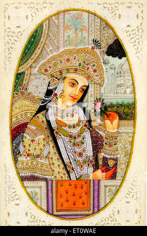 Mumtaz Mahal, Arjumand Banu Begum, Kaiserin des Mogul-Reiches vom 19. Januar 1628 bis 17. Juni 1631, Hauptgemahnung des fünften Kaisers Shah Jahan, Indien Stockfoto