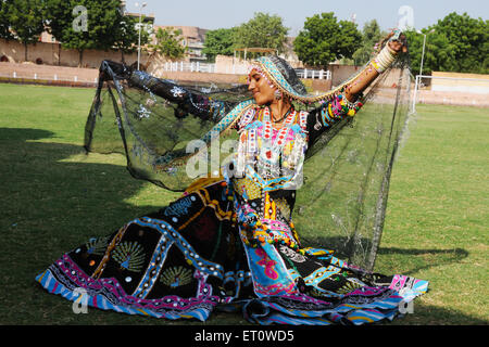 Kalbeliya Folk Tänzer; Jodhpur; Rajasthan; Indien Herr #786 Stockfoto