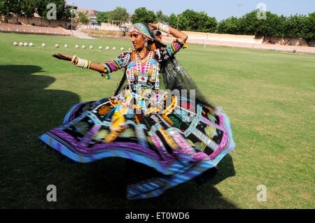 Kalbeliya Folk Tänzer; Jodhpur; Rajasthan; Indien Herr #786 Stockfoto