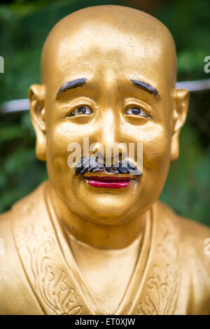 Statuen im Kloster der Zehntausend Buddhas in Sha Tin, Hong Kong, China. Stockfoto
