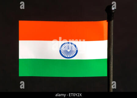 Indische Flagge Indiens Stockfoto