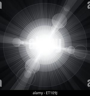 Leuchtende Kreise und Sterne grauer Hintergrund. RGB-EPS 10 Vektor Stock Vektor