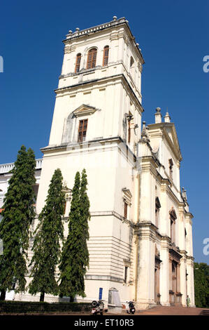 Toskanische dorischen Stil auf Se Kathedrale am Velha; Goa; Indien Stockfoto