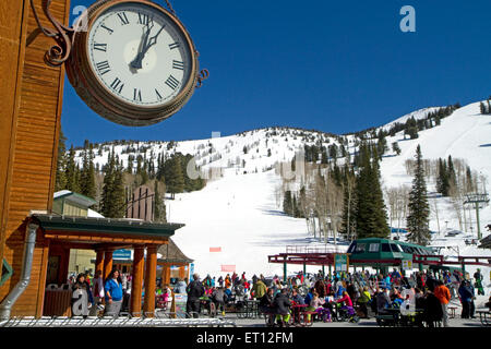 Grand Targhee Resort befindet sich in der Caribou Targhee National Forest in Alta, Wyoming, USA. Stockfoto