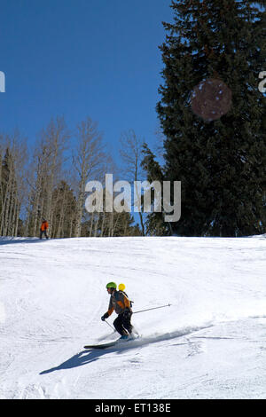 Grand Targhee Resort befindet sich in der Caribou Targhee National Forest in Alta, Wyoming, USA. Stockfoto