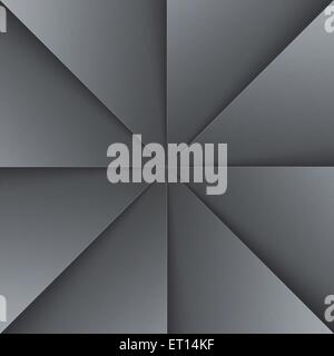 Graue und schwarze gefaltetes Papier Dreiecke Hintergrund. 10 RGB EPS-Vektor-illustration Stock Vektor