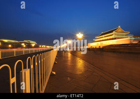 Tiananmen-Platz, Tian'anmen-Platz, Stadtplatz, Stadtzentrum, Peking, China, Chinesisch Stockfoto