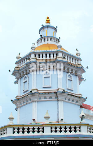 Shri Mangeshi Tempel Panjim Goa Indien Asien Stockfoto