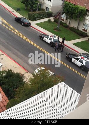 Die Polizei in San Diego, California Street Stockfoto