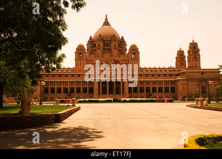 Umaid Bhavan-Palast; Jodhpur; Rajasthan; Indien Stockfoto