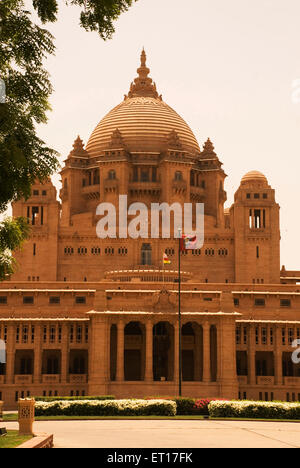 Umaid Bhavan-Palast; Jodhpur; Rajasthan; Indien Stockfoto