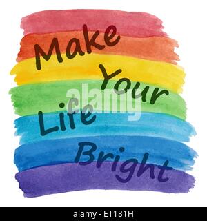 Machen Sie Ihr Leben heller Stock Vektor