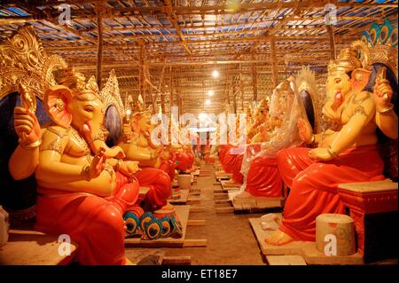 Ganesh Festival, Ganesha Idols, Ganpati Idol, Ganapati, Bombay, Mumbai, Maharashtra, Indien, Indien, Asien, Asiatisch Stockfoto