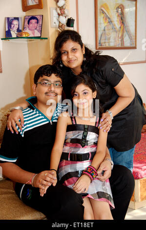 Indische Familie Eltern Kind Mann Frau Tochter Herr #682 w-Rmm 179772 Stockfoto