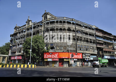 Jer Mahal Dhobi Talao Masse städtischen Wohnungsbau Kalbadevi Mumbai Maharashtra, Indien