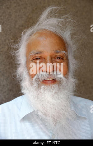 Indische Greis Lachen Herr # 364 Stockfoto