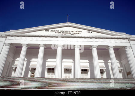 Die asiatische Gesellschaft Mumbai State Central Library Rathaus Maharashtra Indien Stockfoto
