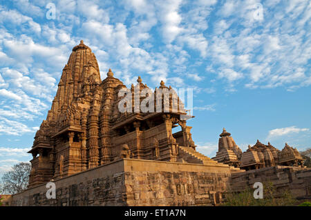 Kandariya Mahadeva Tempel Khajuraho Madhya Pradesh Indien Asien Stockfoto