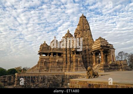 Kandariya Mahadeva Khajuraho Tempel Madhya Pradesh Indien Asien Stockfoto