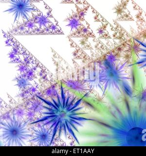 Aquarell Blume Textur neu Digital Stock Vektor