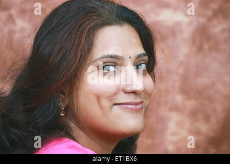 Lächelnde Frau; Indien Herr #749 Stockfoto