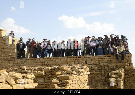 Fotografen-Workshop in Jaisalmer, Rajasthan Indien Stockfoto