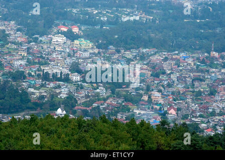 Stadtantenne; Shillong; Meghalaya; Indien Stockfoto