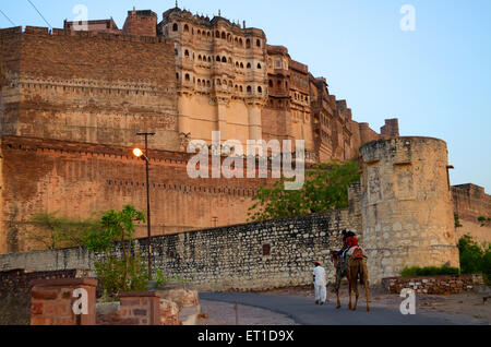 Mehrangarh Fort Jodhpur Kila Jodhpur Rajasthan Indien Stockfoto