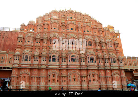 Hawamahal Jaipur Rajasthan Indien Stockfoto