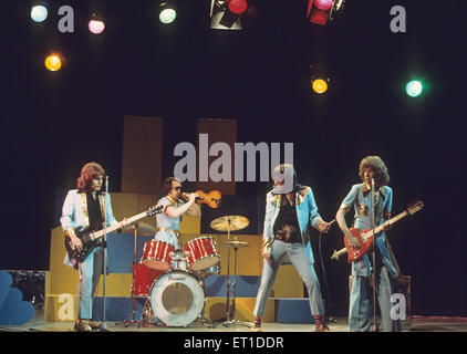 MUD UK-pop-Gruppe im Jahre 1974 Stockfoto