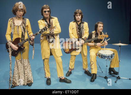 MUD UK-pop-Gruppe im Jahre 1974 Stockfoto